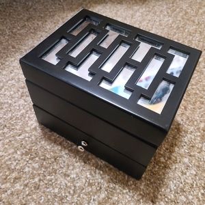 Black Mirrored Jewelry Box